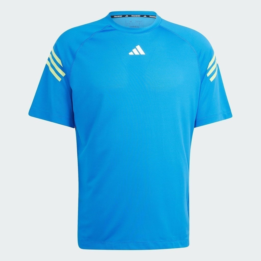 adidas เทรนนิง เสื้อยืดเทรนนิง Train Icons 3-Stripes ผู้ชาย สีน้ำเงิน IJ8120