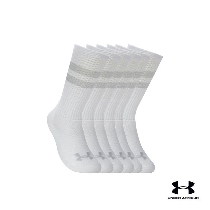 Under Armour ถุงเท้าครึ่งแข้ง UA Essential ยูนิเซ็กส์ แพ็ก 6 คู่