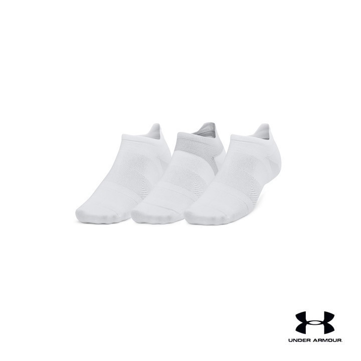 Under Armour ถุงเท้าซ่อนข้อมีลิ้น UA ArmourDry® Run Lite ยูนิเซ็กส์ แพ็ก 3 คู่