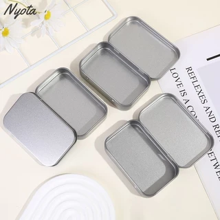 ✨COD✨nyotaer.th 95*60*20 มม.โลหะดีบุกพลิกกล่องเก็บกรณีออแกไนเซอร์สําหรับเหรียญลูกอมคีย์