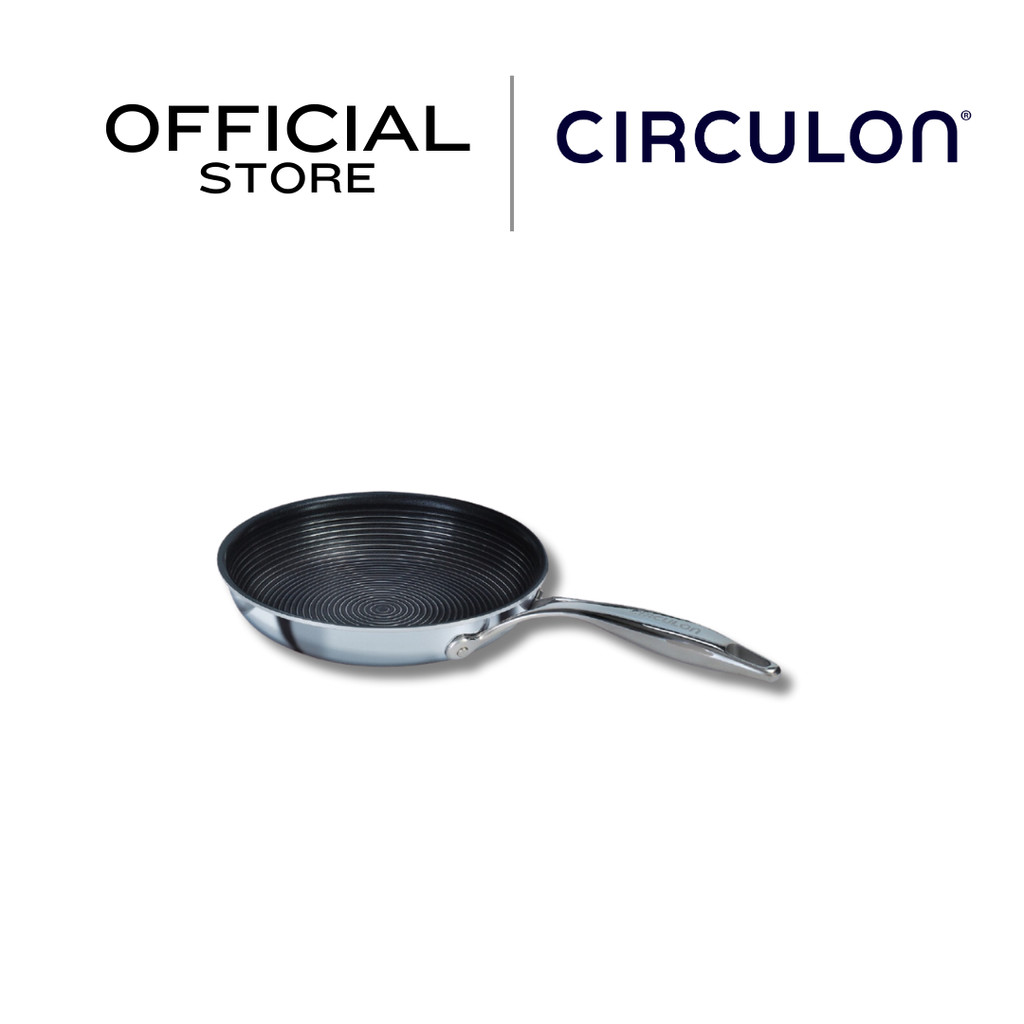 CIRCULON SteelShield C-Series กระทะทอดสแตนเลส clad tri-ply ขนาด 25 ซม. Skillet (30034-T)