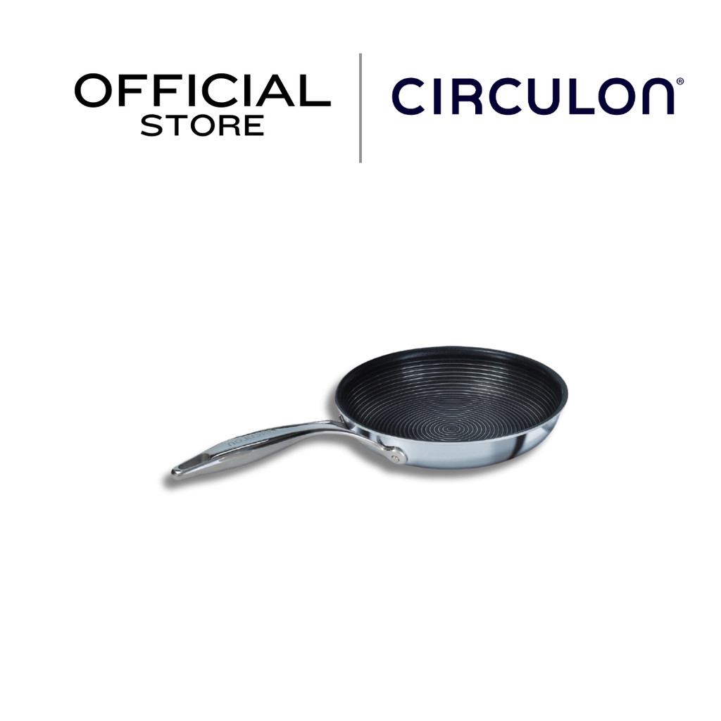 CIRCULON SteelShield C-Series กระทะทอดสแตนเลสสตีล clad tri-ply ขนาด 22 ซม. Skillet (30033-T)