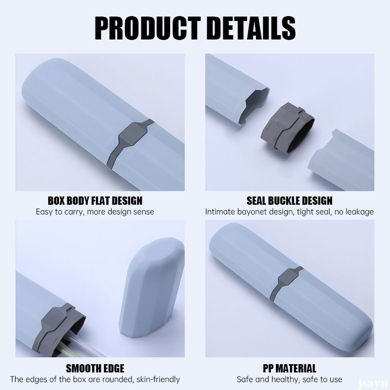 🏠 กล่องเก็บแปรงสีฟันไฟฟ้า ยาสีฟัน ดินสอ แบบพกพา สําหรับเดินทาง ห้องน้ํา - รูปที่ 5