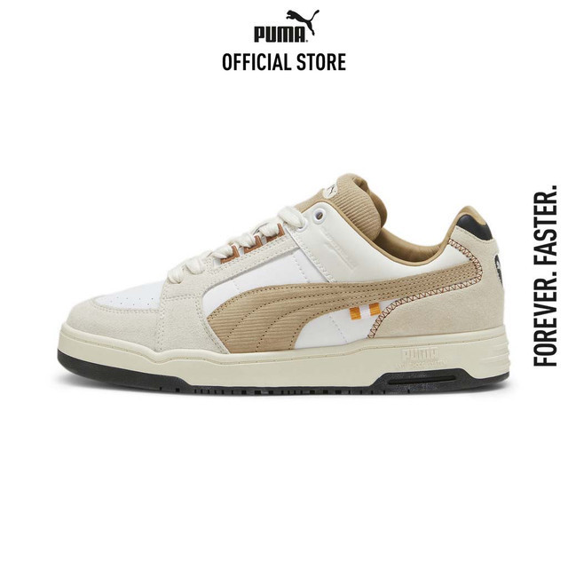 PUMA EVOLUTION - รองเท้าผ้าใบยูนิเซ็กซ์ SlipstreamLo For the Fanbase สีขาว 39574301