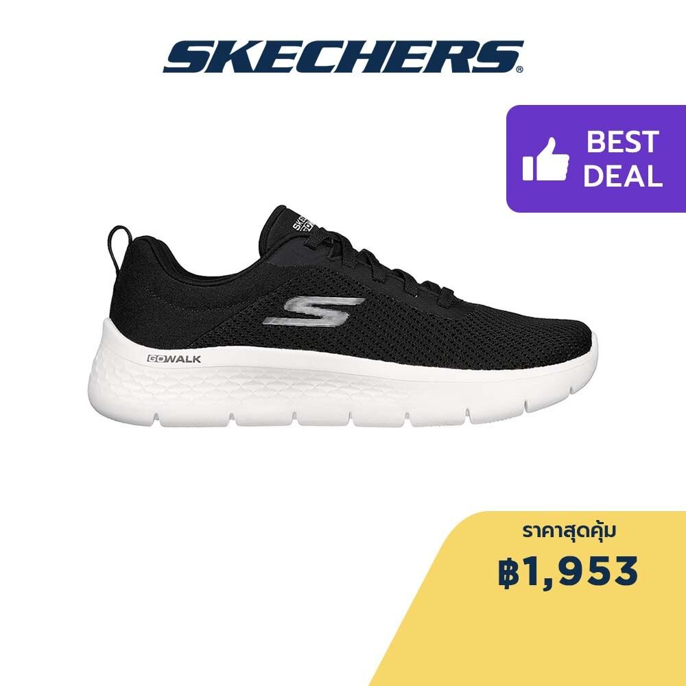 Skechers สเก็ตเชอร์ส รองเท้าผู้หญิง Women GOwalk Flex Shoes - 124952-BKW Air-Cooled Goga Mat (Live)