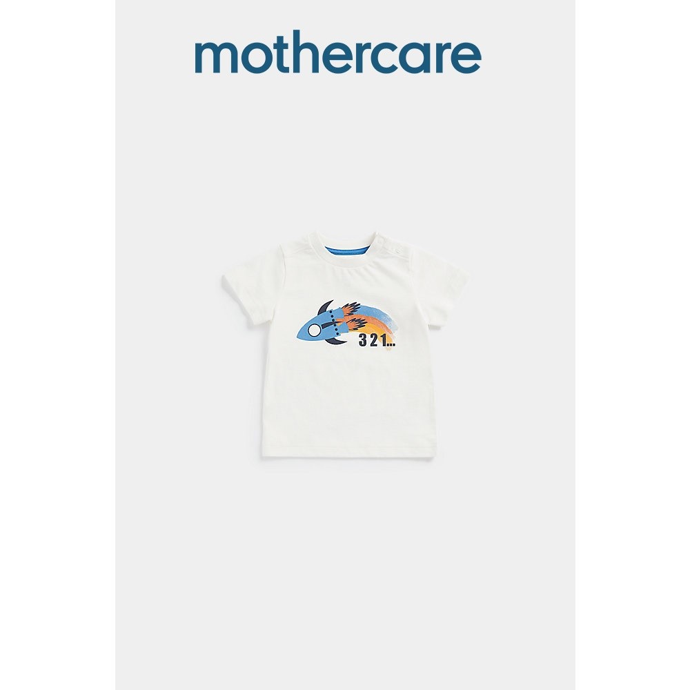 เสื้อยืดเด็กผู้ชาย Mothercare Rocket T-Shirt FC653