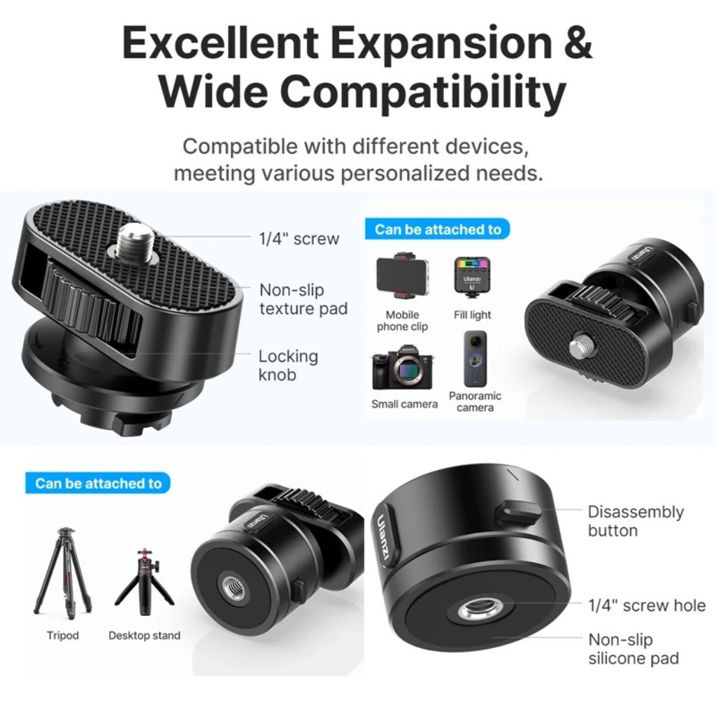 Ulanzi C016 Go-Quick II Magnetic Set ตัวแปลงต่อกล้อง รองรับอุปกรณ์ในซีรีส์ Go-Quick II