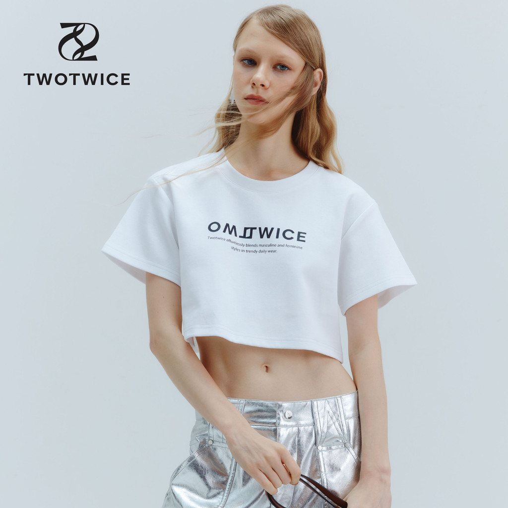 Twotwice - Twotwice Cropped Tee