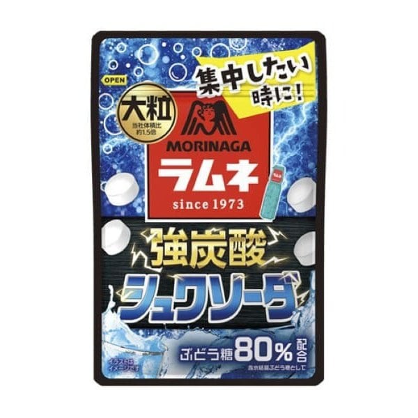 Morinaga Large sized Ramune <Strongly carbonated Schwa Soda> 25gWhen you want to refresh your mind W