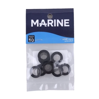 MARINE ประเก็นยางน้ำดี พร้อมตะแกรงกรอง สแตนเลส 1/2 นิ้ว รุ่น 3016 (แพ็ค 10 ชิ้น) |ZWF|