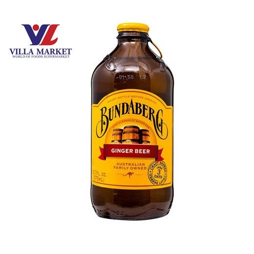 Bundaberg Ginger Beer 375Ml บันดาเบิร์ก น้ำหวานกลิ่นรูทเบียร์ อัดก๊าซ 375 มล.