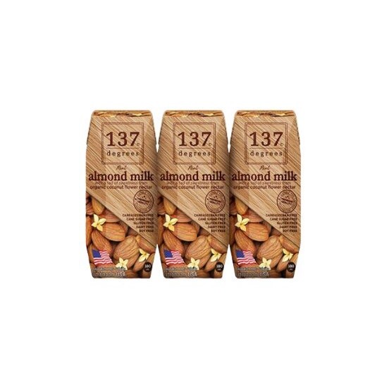 137 Degrees Almond Milk Original 3X180Ml. นมอัลมอนด์