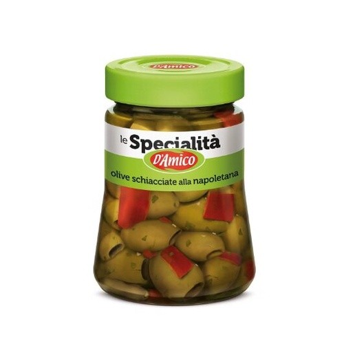 D'Amico Crushed Olives Naples Style 280G มะกอก สไตล์เนเปิลส์