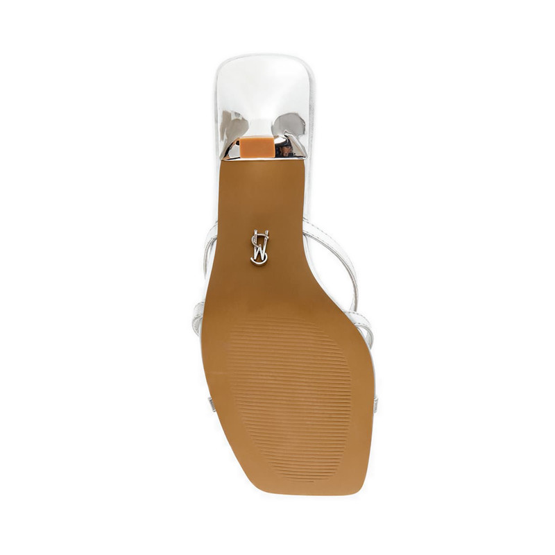Steve Madden รุ่น TIDBIT รองเท้าส้นสูงหัวเปิดผู้หญิง - สีเงิน