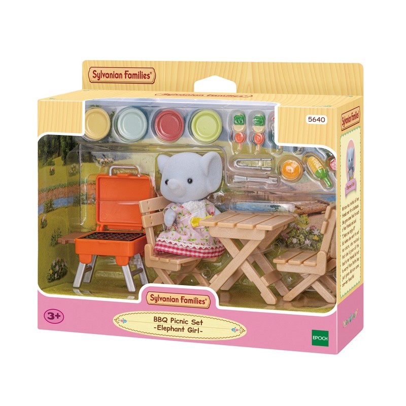 Sylvanian Families BBQ Picnic Set -Elephant Girl/ ซิลวาเนียน แฟมิลี่ ชุดบาร์บีคิวปิคนิคและเด็กหญิงช้าง — صورة 2