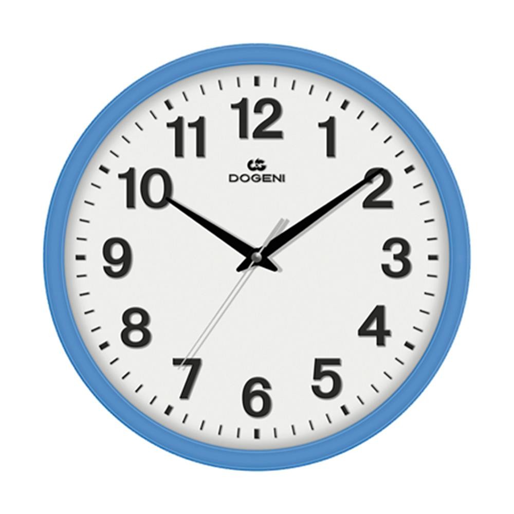 DOGENI นาฬิกาแขวน DOGENI WNP043SB 13 นิ้ว สีฟ้า ของตกแต่งบ้าน นาฬิกา WALL CLOCK DOGENI WNP043SB 13" 