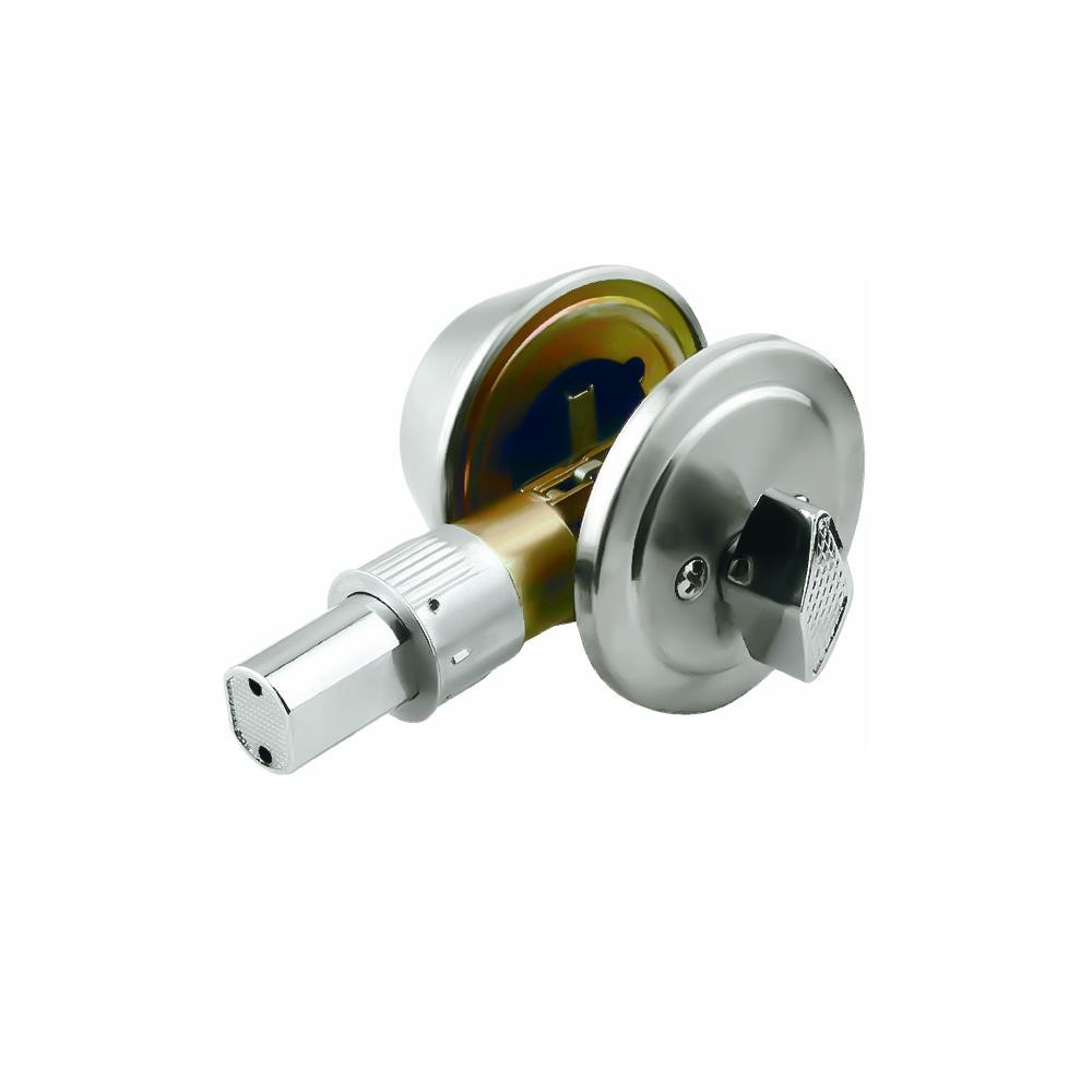 YALE กุญแจลิ้นตาย 1 ด้าน YALE V8111US32D สีสเตนเลส อุปกรณ์ประตู กุญแจ Deadbolt SINGLE CYLINDER DEADB