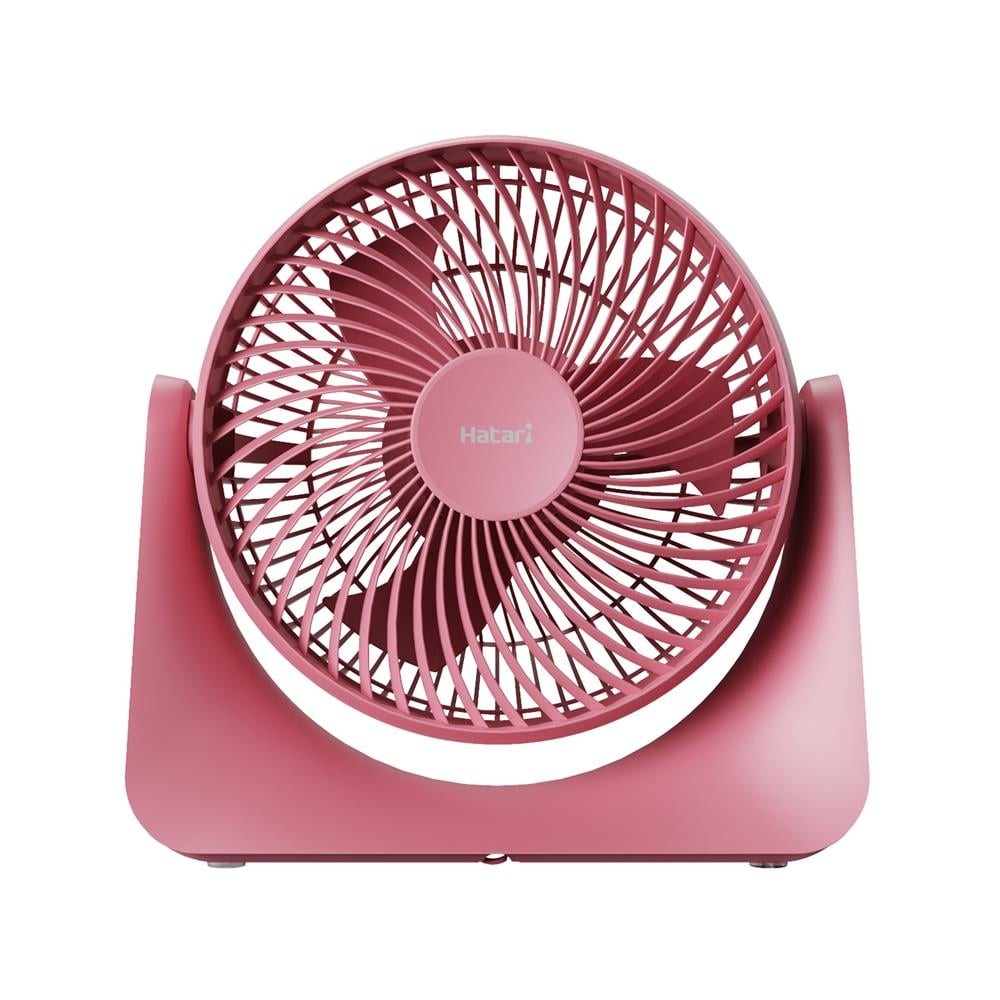 HATARI พัดลมพกพา 8 นิ้ว HATARI CYCLONE MAX สีชมพู พัดลม พัดลมพกพา PORTABLE FAN 8IN HATARI CYCLONE MA