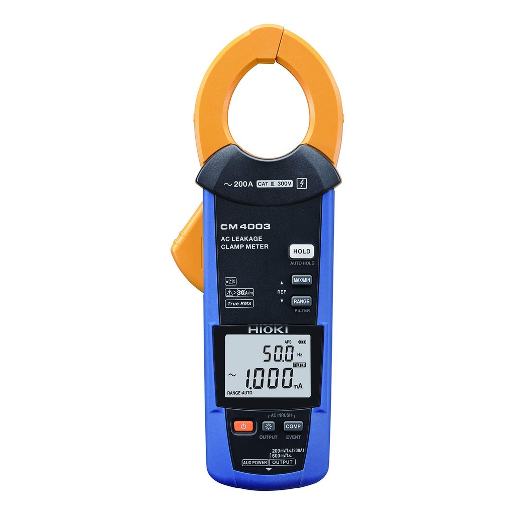HIOKI AC Leak Clamp Meter CM4003 with Output Function and External Power Supply Function Wireless co