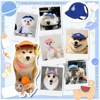 【Hipidog】หมวกสุนัขสัตว์เลี้ยงลูกสุนัขหมวกเบสบอลแมวครีมกันแดดหมวก