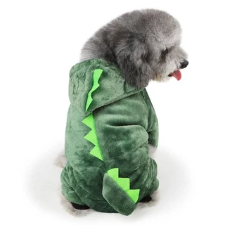 【Hipidog】เสื้อผ้าสัตว์เลี้ยง เสื้อกันหนาว มีฮู้ด ลายไดโนเสาร์น่ารัก สําหรับสุนัข เหมาะกับปาร์ตี้ฮาโลวีน