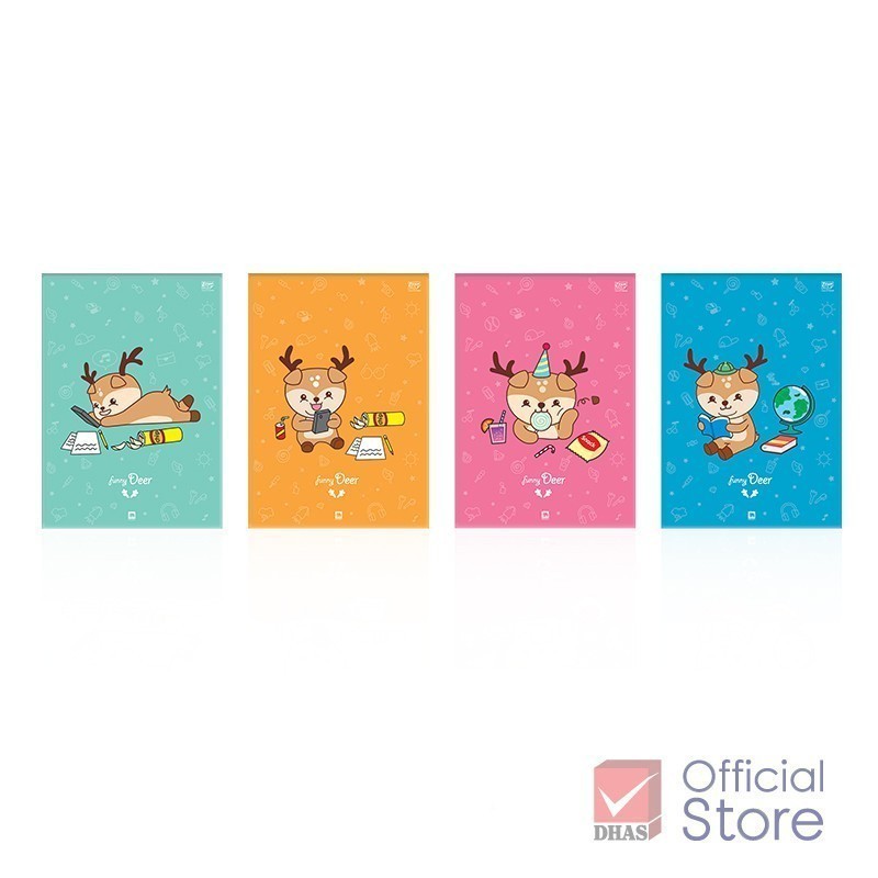 [Clearance Sale] Elephant สมุด สมุดฉีก ฟันนี่เดียร์ A4 PFD-201T 70G 30S คละสี จำนวน 1 เล่ม