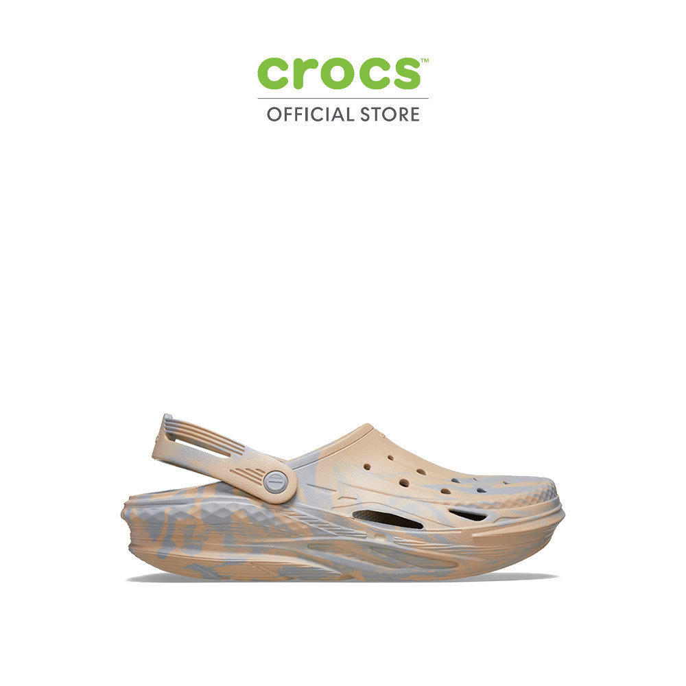CROCS รองเท้าลำลองผู้ใหญ่ OFF GRID MARBLED CLOG รุ่น 2104530ES - LIGHT GREY/MULTI