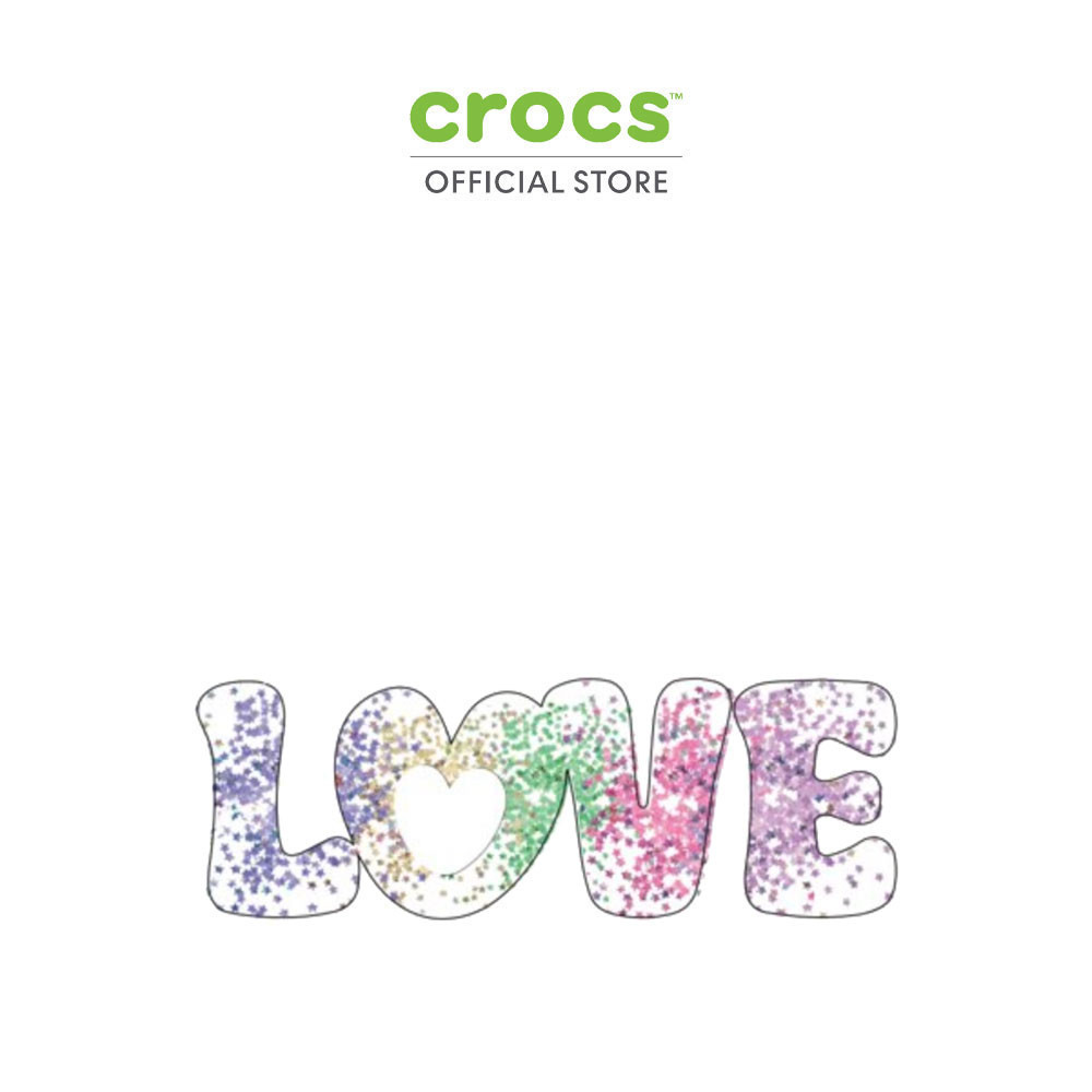 CROCS ตัวติดรองเท้า JIBBITZ OVERSIZED LOVE SQUISH