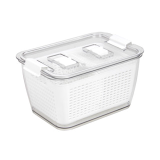 KASSA HOME กล่องจัดเก็บในตู้เย็น พร้อมตะกร้าและฝาล็อก Frozen…