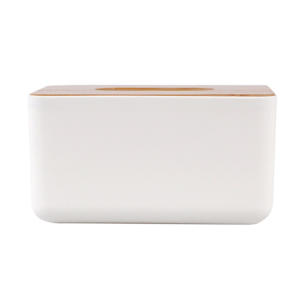 KASSA HOME กล่องใส่กระดาษทิชชูทรงเหลี่ยม Namu รุ่น CHG23316 สีขาว – น้ำตาล ราคา ถูกที่สุด โปรบีเคเค