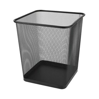 KASSA HOME ถังผงเหลี่ยมอเนกประสงค์เหล็กพ่นสี 8 ลิตร รุ่น NOR35002SB ขนาด 23.5 x 19 x 26 ซม. สีดำ