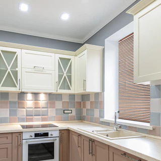 KASSA HOME มู่ลี่ PVC 1 นิ้ว รุ่น RF-M-001 ขนาด 70 x 130 ซม. สีไม้