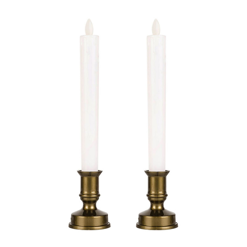 LUZINO เชิงเทียน USB LED รุ่น KB018-WH สีขาว