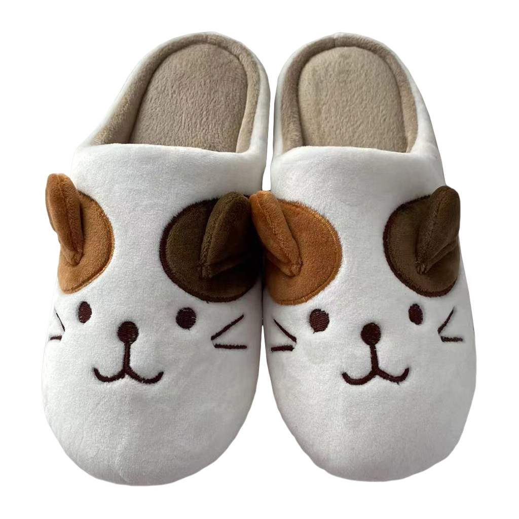 SANDI รองเท้าใส่ในบ้าน Mew Super Soft รุ่น NP210213 สีขาว - น้ำตาล