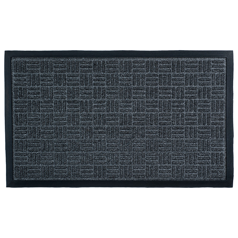 KASSA HOME พรมดักฝุ่น ขอบยาง รุ่น KG TM 002 (CHARCOAL) ขนาด 45 x 75 ซม. สีดำ