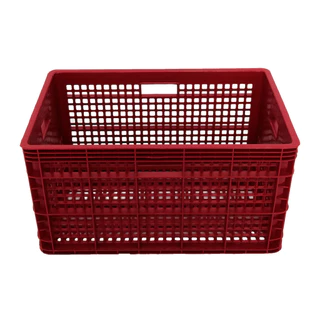 KASSA HOME ลังผลไม้พร้อมหูจับ รุ่น VCP-426RD ขนาด 55x 37x 30ซม. สีแดง