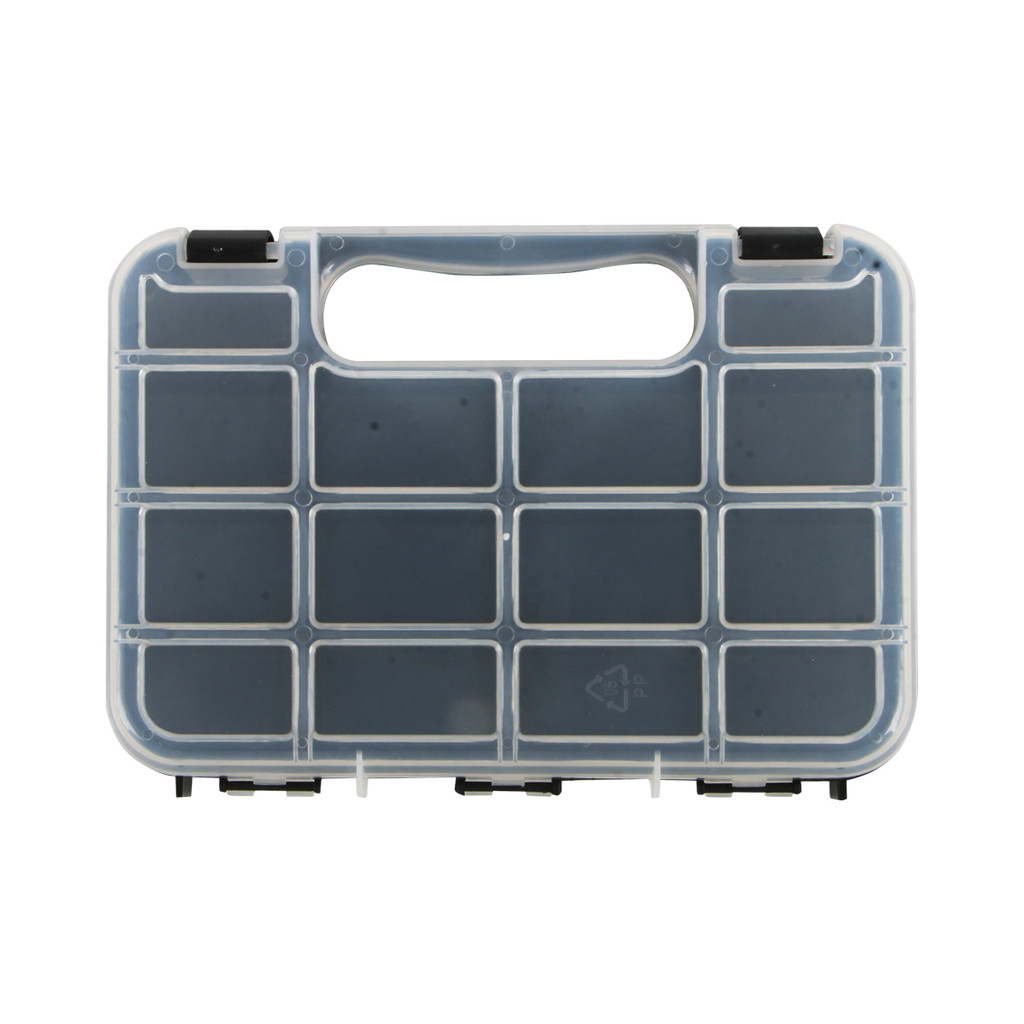 GIANT KINGKONG กล่องใส่อะไหล่พลาสติก รุ่น HL3048 ขนาด 9.5 นิ้ว สีใส - ดำ