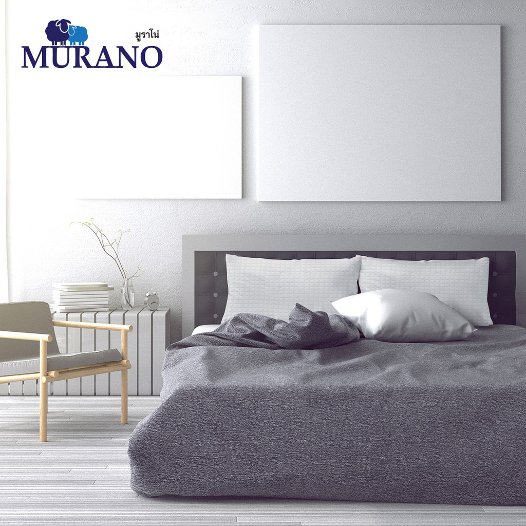 MURANO หมอนหนุนยางพารา MURANO รุ่น COMFORT FIRM ขนาด 60 x 40 x 17 ซม. สีขาว - รูปที่ 2
