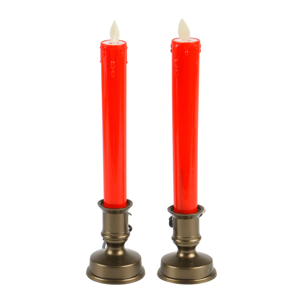 LUZINO เชิงเทียน USB LED รุ่น KB018-RD สีแดง