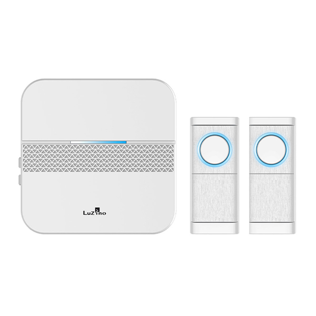 LUZINO กระดิ่งไร้สาย (ปลั๊ก) รุ่น ZTB-201A(2V1) สีขาว