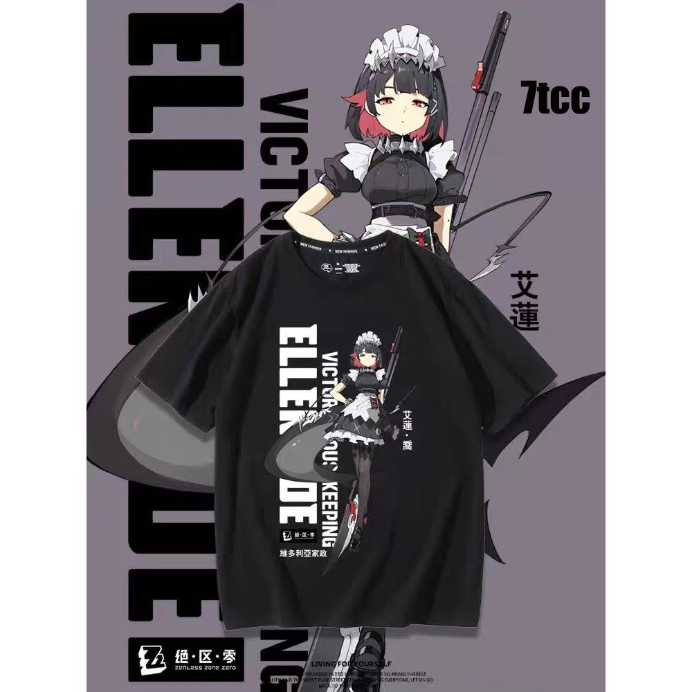 เสื้อยืดผ้าฝ้ายทรงหลวมสไตล์ญี่ปุ่น กราฟิกพิมพ์ลาย "Zero Zone" มีสไตล์และทนทาน เหมาะสำหรับทุกคน