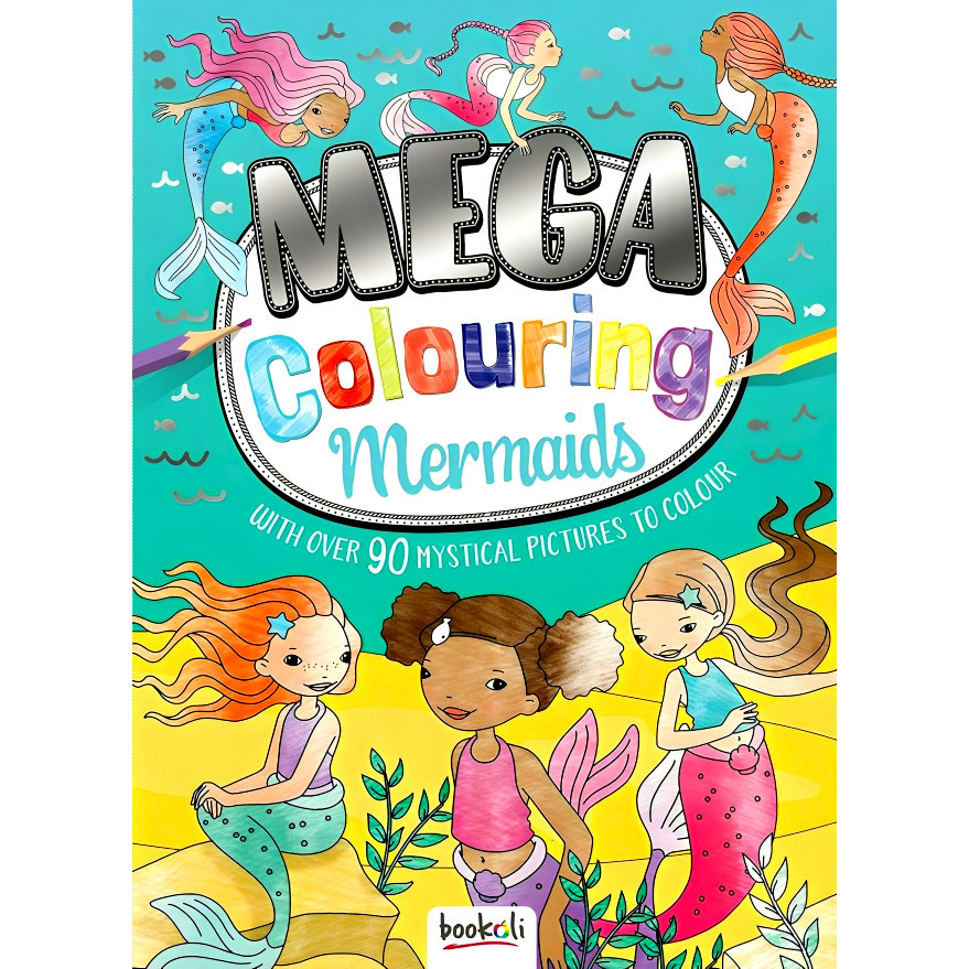 BBW หนังสือ Mega Colouring Mermaids ISBN: 9781787724150