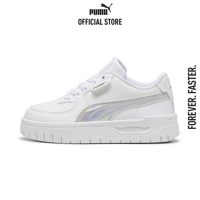 PUMA KIDS - รองเท้าผ้าใบเด็ก Cali Dream Iridescent สีขาว 39662501