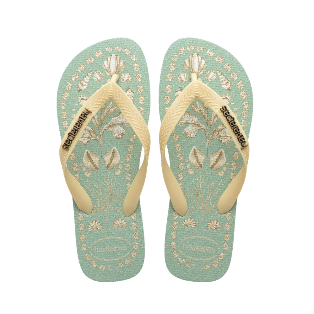 HAVAIANAS รองเท้าแตะ Top Tropicalia Flip Flops GREEN 41497229338U_S5GNXX