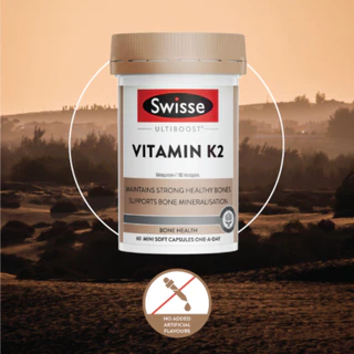 Swisse Ultiboost Vitamin K2 แคปซูลนิ่มขนาดเล็ก 60 เม็ด (EXP:03 2028)