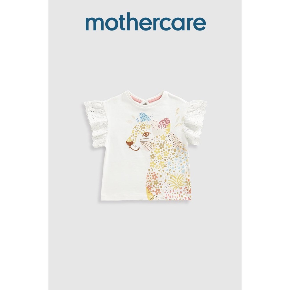 เสื้อยืดเด็กผู้หญิง Mothercare Leopard T-Shirt HC909
