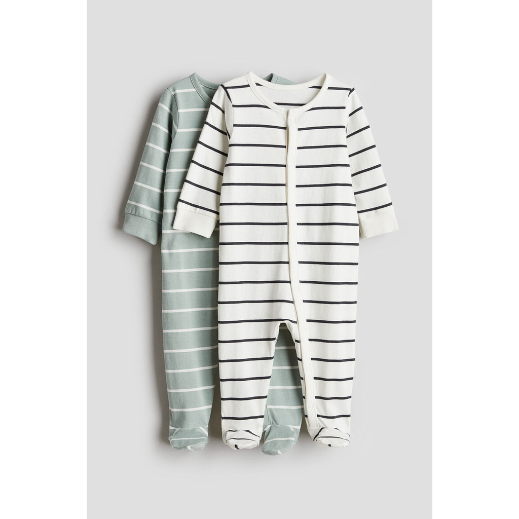 H&M(เอชแอนด์เอ็ม) ชุดนอนหมีผ้าคอตตอนแพ็ก 2 ชิ้น เด็กอ่อน 1266044_1