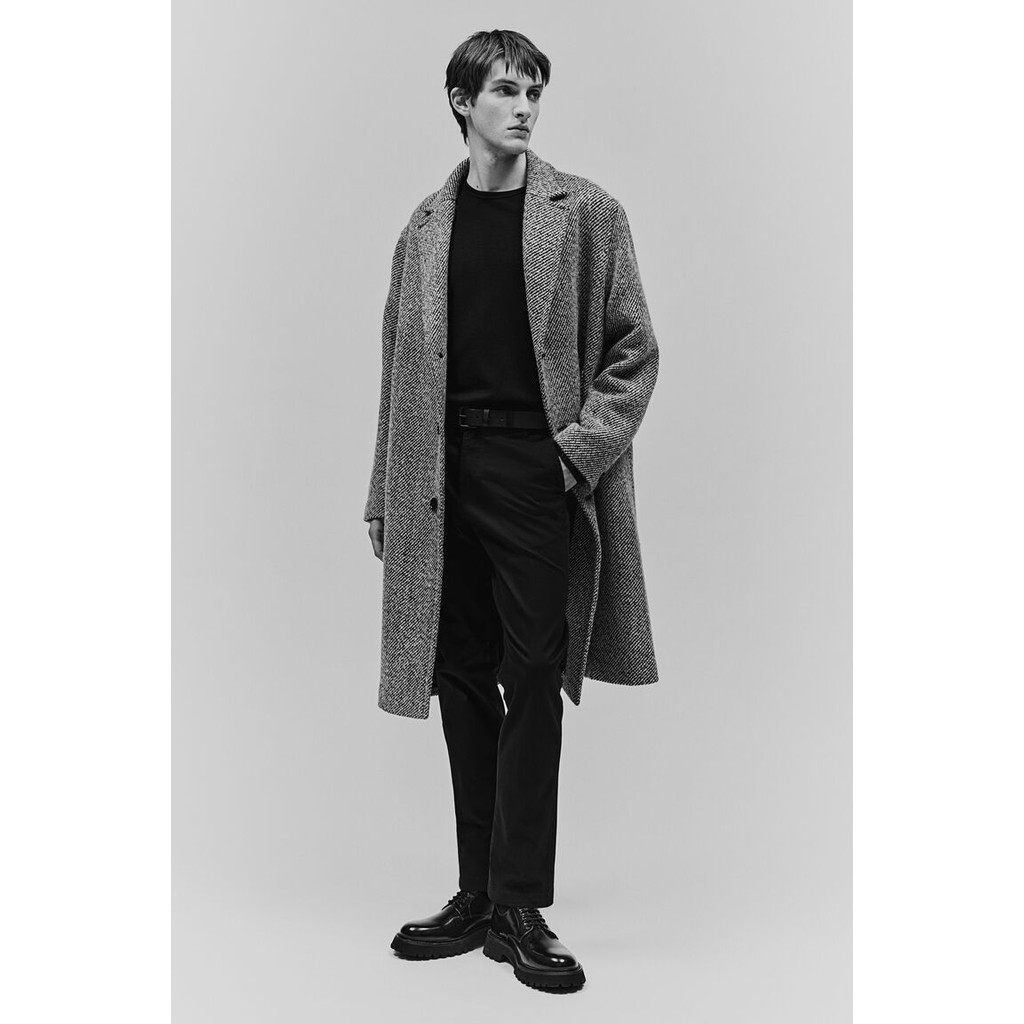 H&M(เอชแอนด์เอ็ม) กางเกงชิโน่ผ้าฝ้ายทรง Slim Fit ผู้ชาย 1248348_1