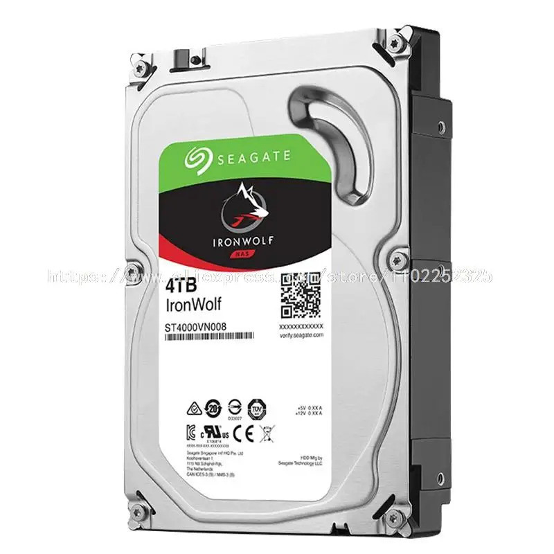 <0>สำหรับฮาร์ดไดรฟ์ Seagate ST4000VN008 4TB IronWolf 3.5" SATA3 NAS ใหม่