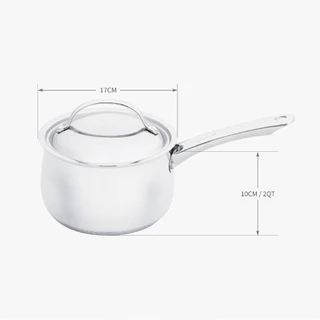 MEYER BELLA CLASSICO Stainless Steel หม้อด้ามสแตนเลส ขนาด 16 ซม. Saucepan พร้อมฝา (73285-T)